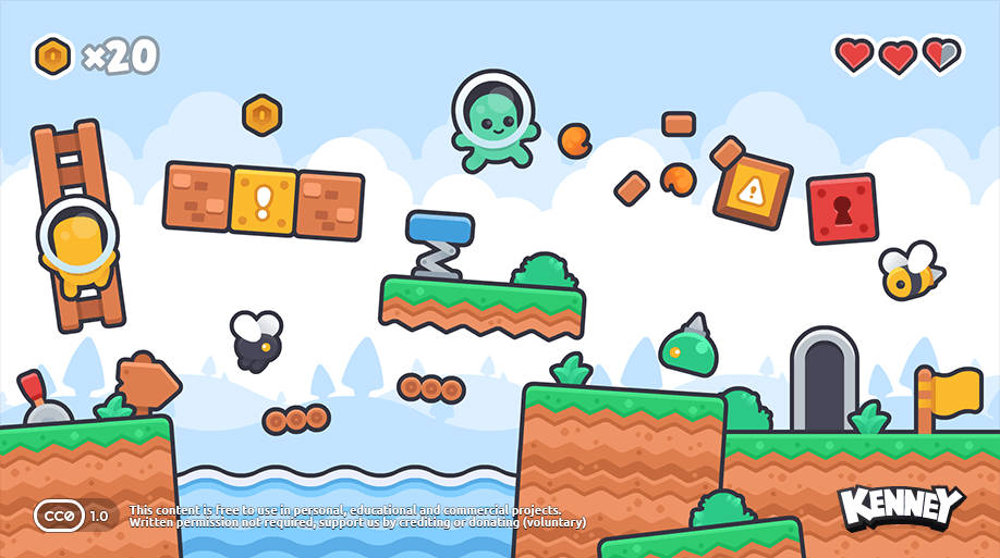 【游戏素材】New Platformer Pack 1.0