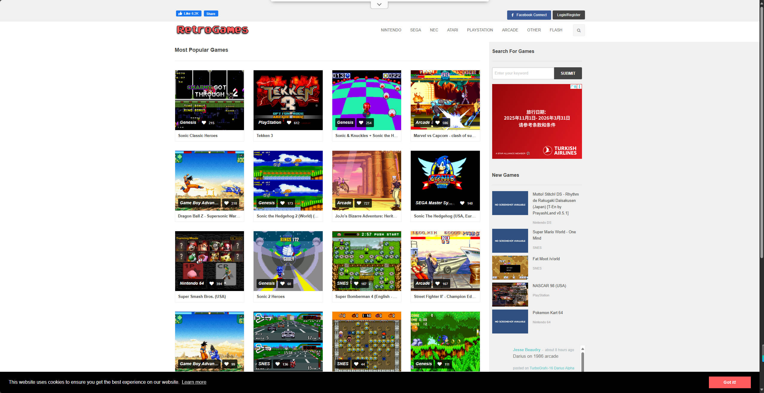 【网站】Retrogames