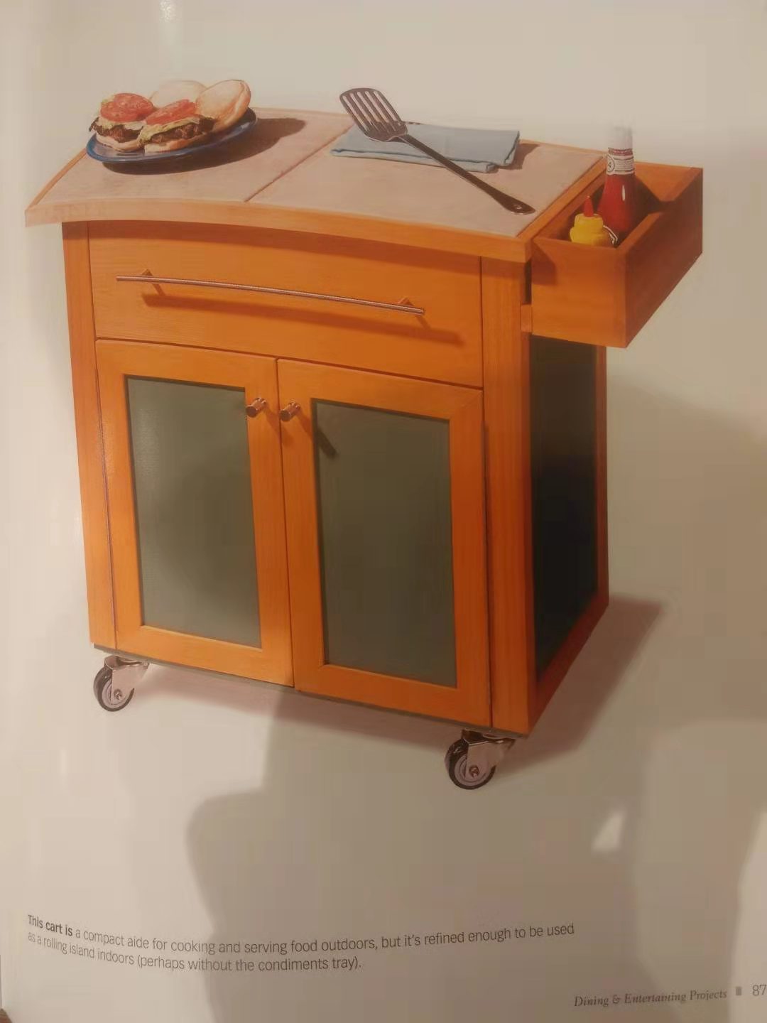 木工DIY——室外服务小车